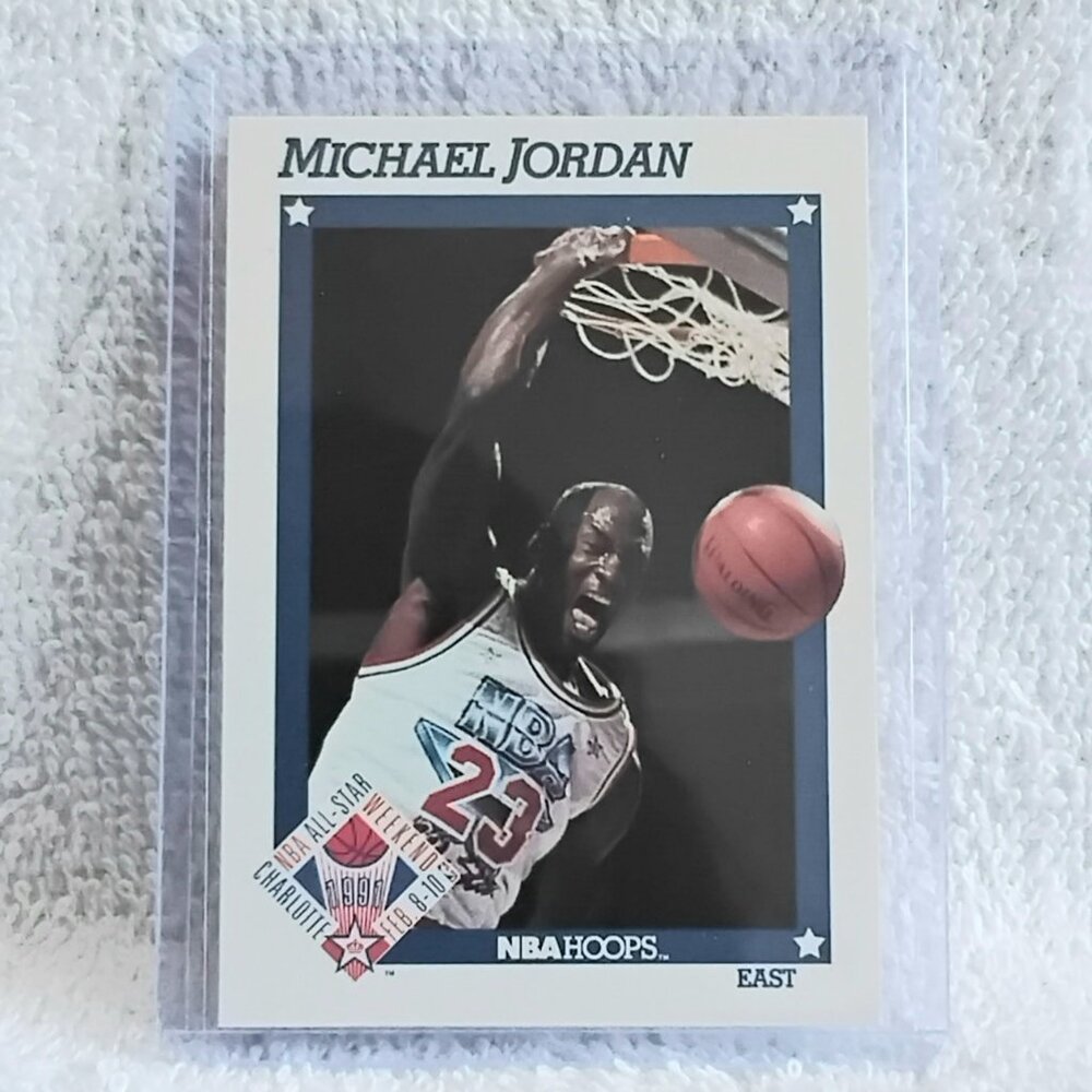 3/$25 Mint 1991 NBA Hoops Michael Jordan All-Star Weekend Eest NBA Card 253!!